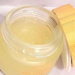 Exfoliating Bamboo Face Scrub Body Scrub with Real Organic Bamboo, Kiwi Oil, Strawberry Oil, Pumpkin Oil and Flax Oil, No Sugar