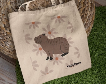 Capybara Tote - Capybara - Ok He Pull Up Capybara - Cottagecore Tote -Meme Tote -Kawaii Tote Bag -Capybara Gift -Capybara Merch -Tik Tok Bag