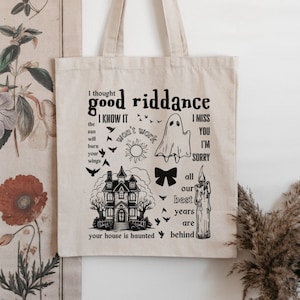 Abrams Tote - Gracie Tote - Good Riddance - Gracie Abrams Merch - What it Feels Like -Good Riddance Tote-Gracie