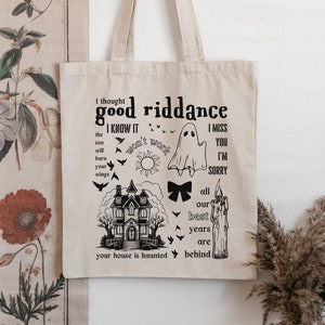 Abrams Tote - Gracie Tote - Good Riddance - Gracie Abrams Merch - What it Feels Like -Good Riddance Tote-Gracie