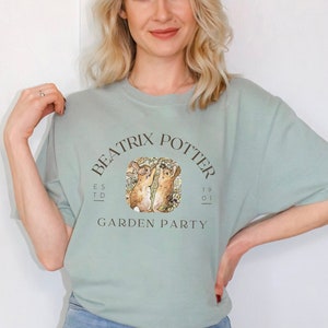 Peter Rabbit Tee - Peter Rabbit Shirt - Peter Rabbit - Beatrix Potter - Beatrix Potter Shirt - Garden Party - Garden Party Tee- Cottagecore