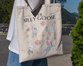 Silly Goose Tote - Silly Goose - Silly Goose Bag - Funny Goose - Funny Goose Tote -Goose Lover Gift-New Yorker Tote-New Yorker-Magazine Tote