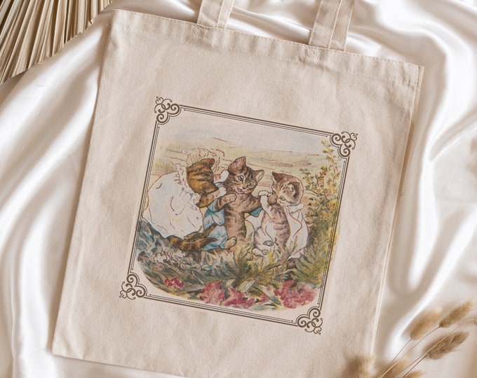 Beatrix Potter - Tom Kitten Tote - Tom Kitten - Peter Rabbit Bag - Peter Rabbit Gift - Storybook Tote - Pooh Tote - Kitten - Peter Rabbit