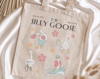 Silly Goose Tote - Silly Goose - Silly Goose Bag - Funny Goose - Funny Goose Tote -Goose Lover Gift-New Yorker Tote-New Yorker-Magazine Tote
