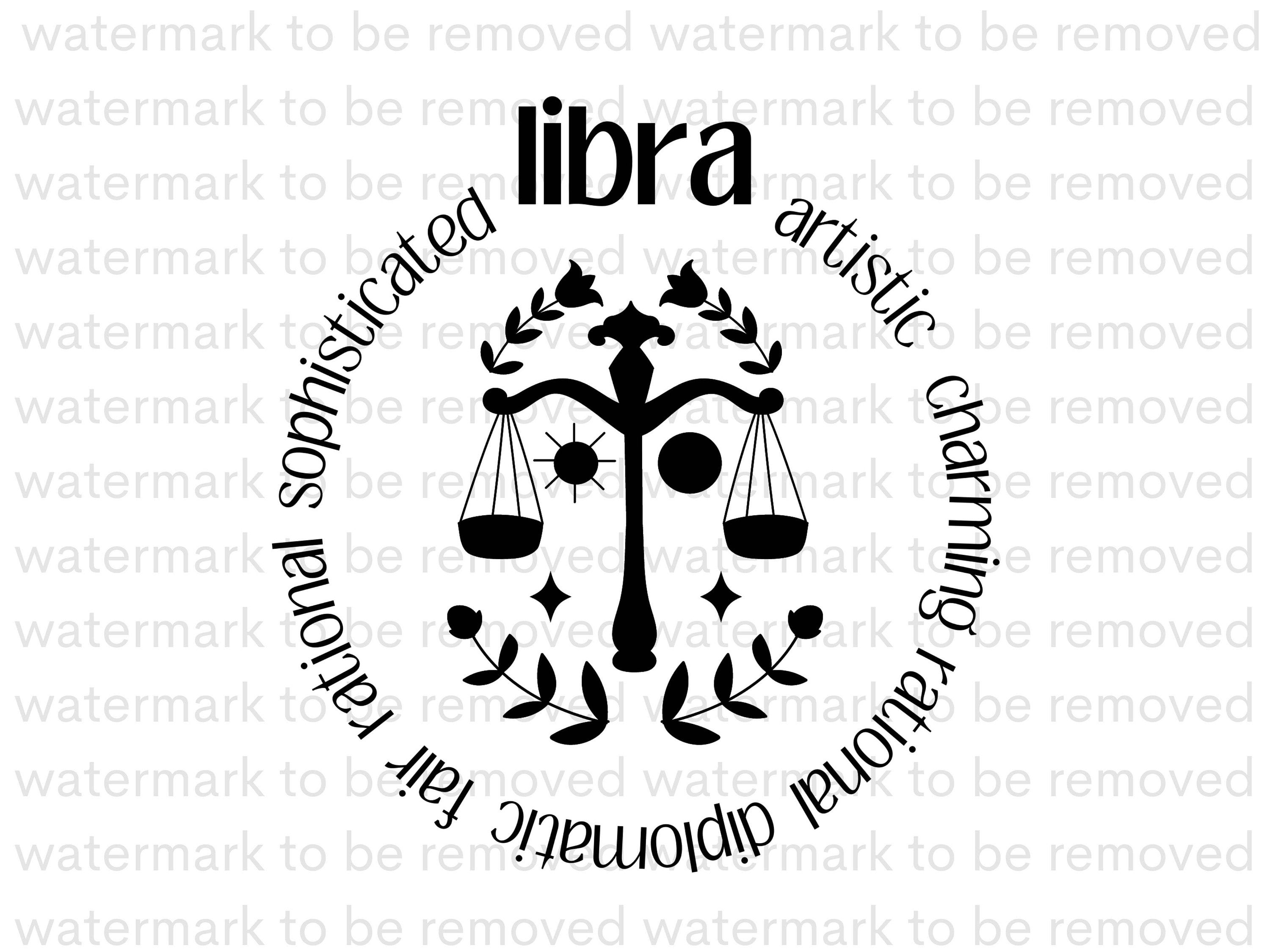Libra SVG Libra Astrological Sign Digital Download Horoscope Etsy