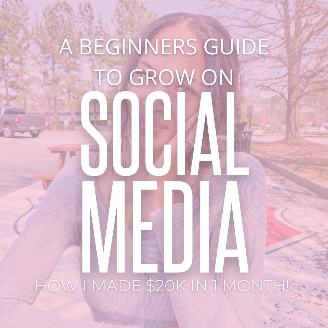 Social Media for Beginners EBOOK Planner Included How to - Etsy