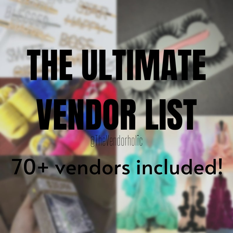 ULTIMATE 150 Vendors List Ebook Start Your Own Business, Clothing