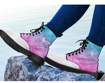 Personalized Vegan Leather Combat Boots: Custom Festival Boots