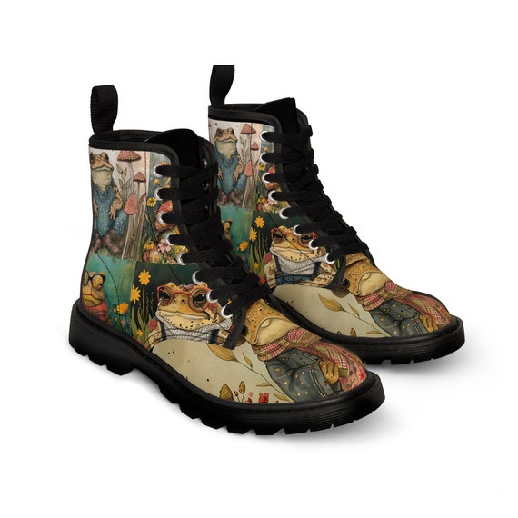 Toad Boots, Frog Boots, Cottage Core, Funky Boots, Boho