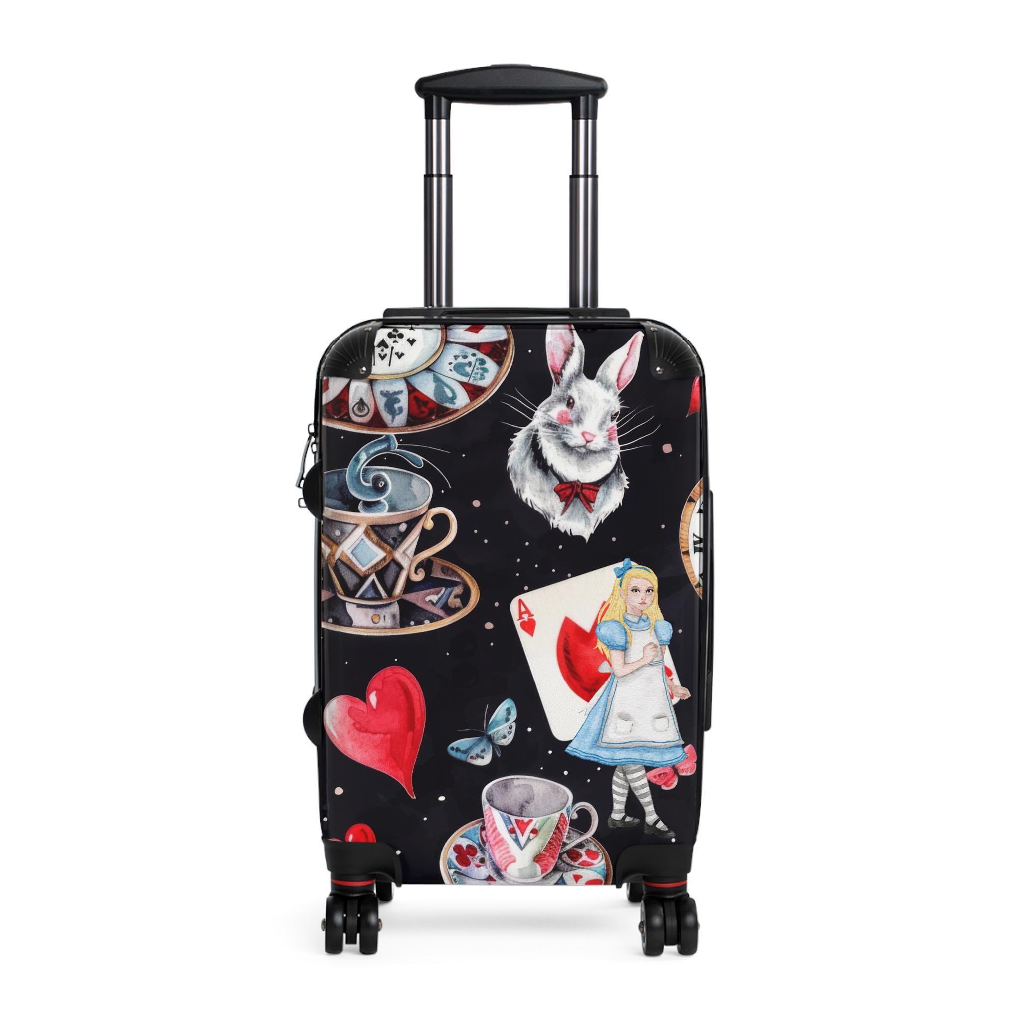 Alice in Wonderland Design Suitcase Custom Made Luggage Luggage Set Suitcase Set Suitcases Luggage Cabin Bags Travel Accessories Etsy