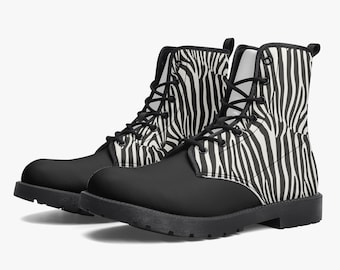 Custom Vegan Combat Boots: Eco Leather Festival Style