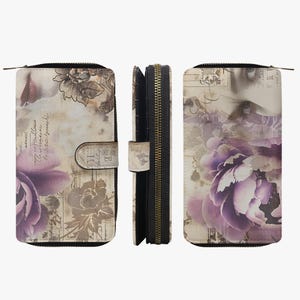 Cartera con solapa larga, cartera para diario basura, monedero, cartera para fotos, cartera para tarjetas de crédito, cartera con cremallera larga, cartera con cremallera hecha a medida