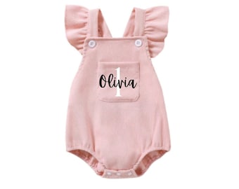 First birthday outfit, 1st birthday outfit, cake smash romper, cake smash outfit, dungarees, wild one romper/ outfit