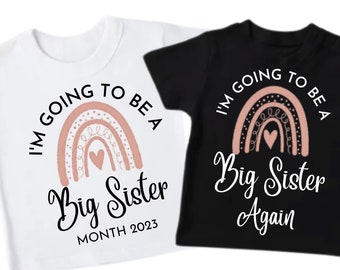 Big Brother Big Sister T Shirt, Pregnancy Reveal, Pregnancy announcement Brother Kids Baby Grow New Brother New Sister Gift Siblings Kids