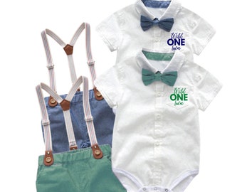 First birthday outfit, 1st birthday outfit, cake smash romper, cake smash outfit, dungarees, wild one romper/ outfit