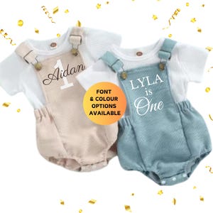 First birthday outfit, 1st birthday outfit, cake smash romper, cake smash outfit, dungarees, wild one romper/ outfit
