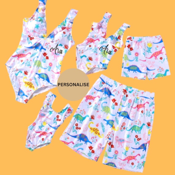 Family Matching Swimwear, Outfits, Holiday Matching, Mom Daughter