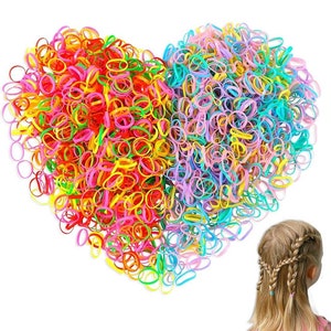 1000pcs Mixed Colors Rubber Bands Small Circle Strong Elastic Rubber Band  Girls Hair Rope Stationery Holder Band Office Supplies