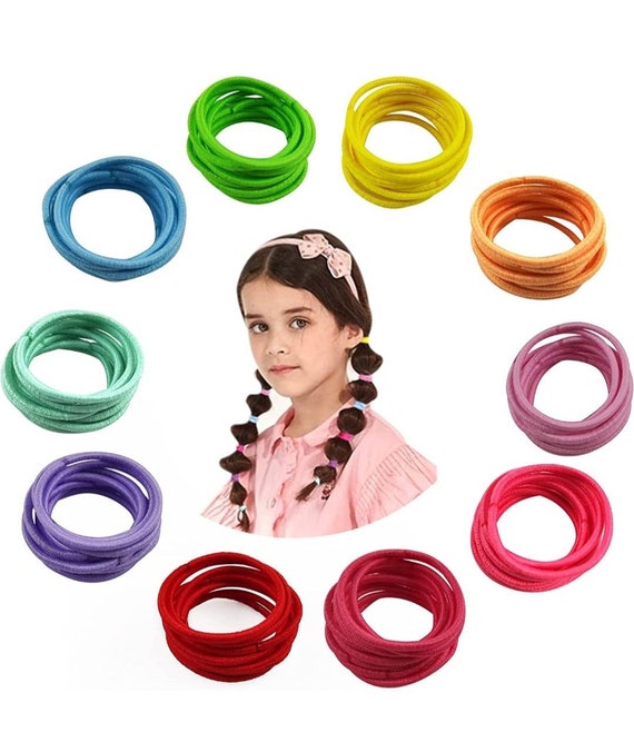100pcs Mini Hair Bobbles Rubber Bands Small Elastic Hair Ties Ponytail  Holders For Toddler Girls Women 10 Colors Hair Band For Braid/wedding  Hairstyle