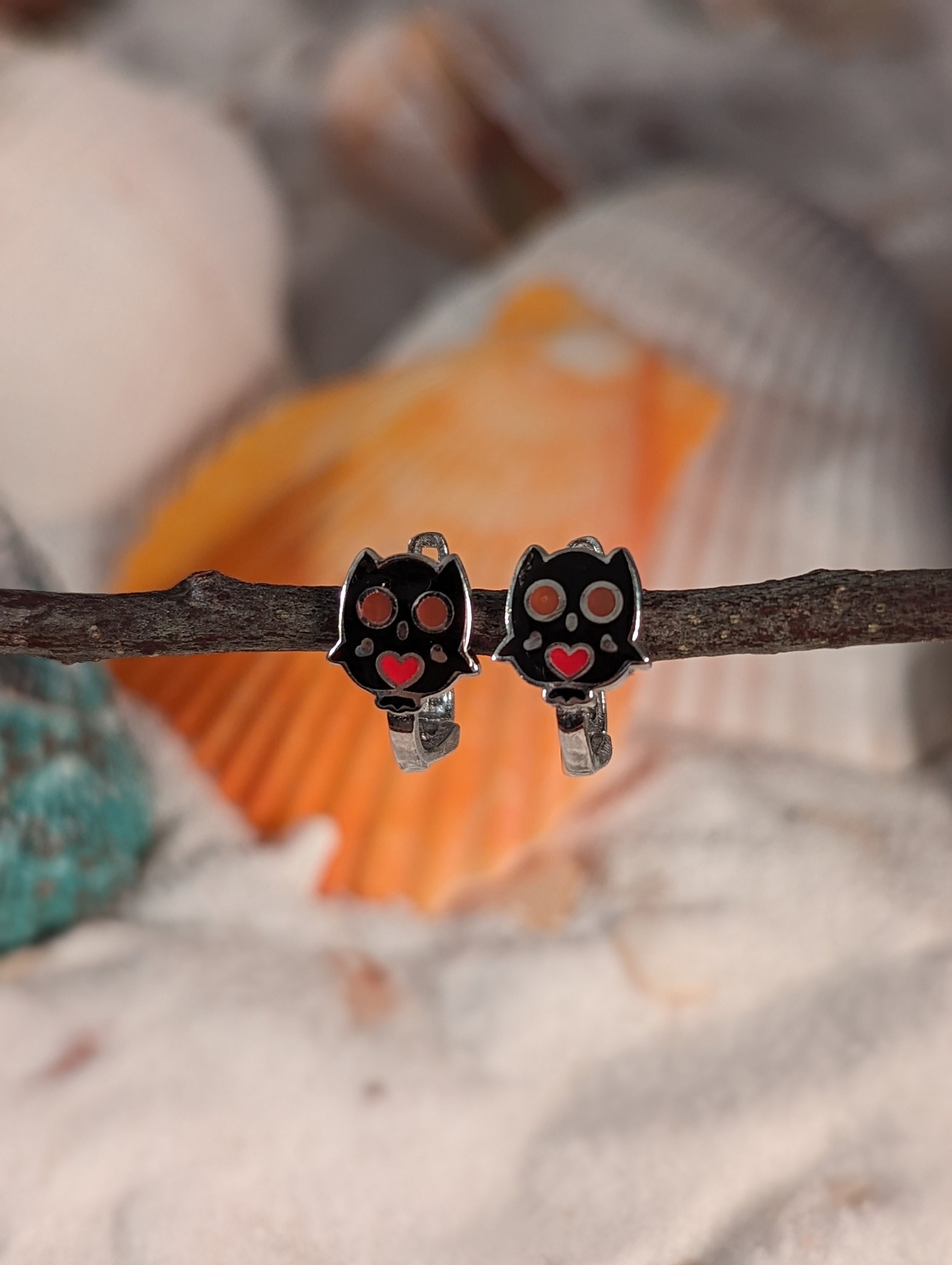 Sterling Silver Owl Earring for girls | Earring for Kids - Children | Silver Gift