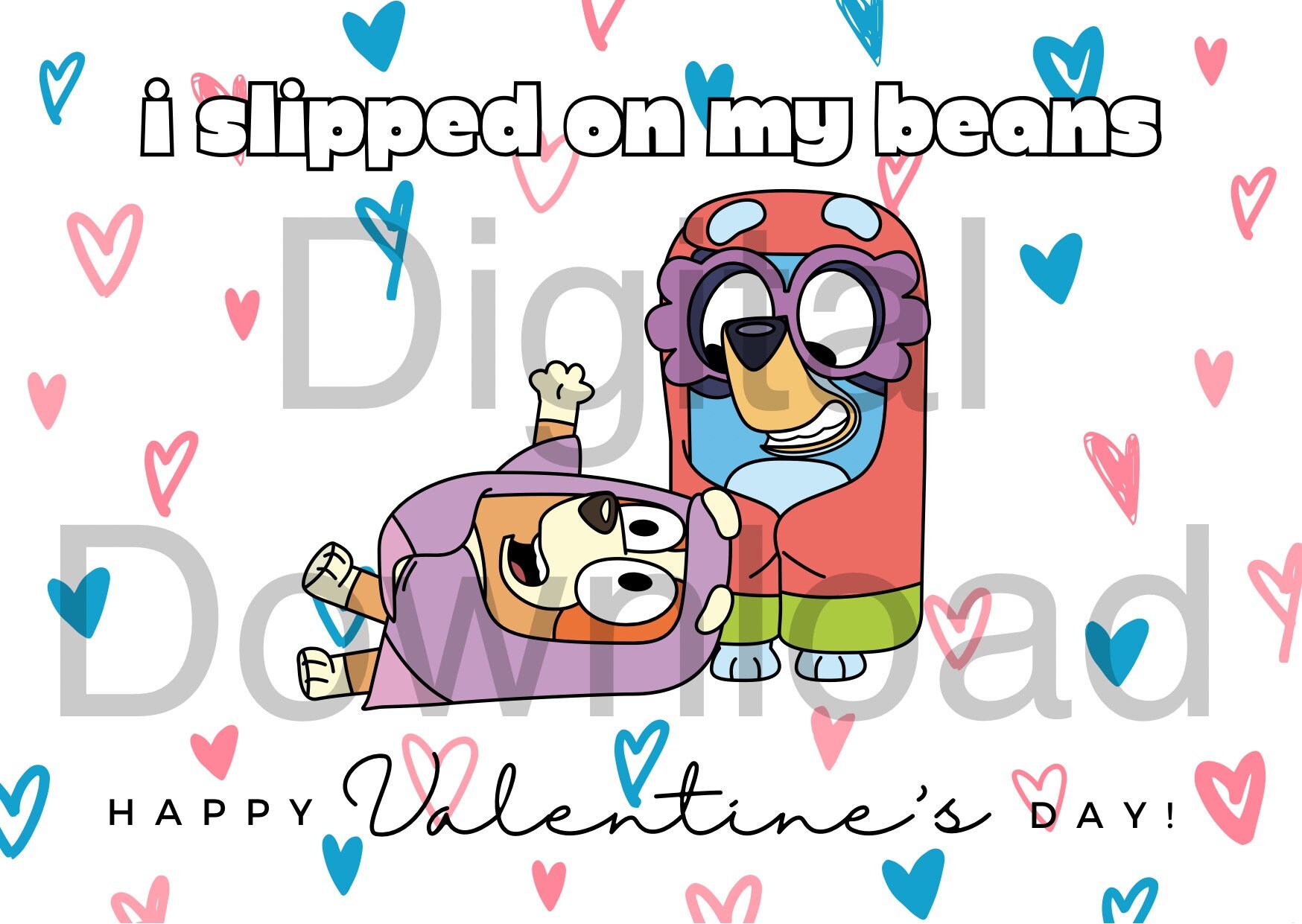 Kids Valentines Cards. Printable Classroom Valentines. Digital ...