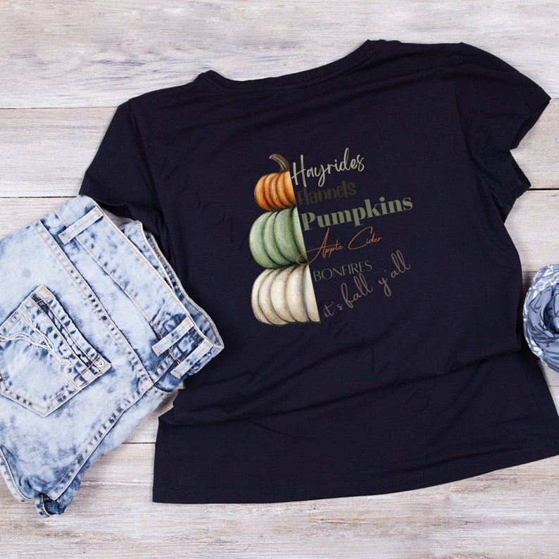 PRINTABLE Favorite Fall Things T-shirt Graphic - Etsy