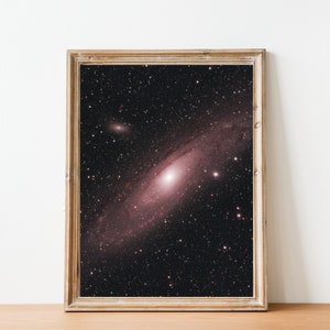 Galaxia de Andrómeda - Messier 31 - Nebulosa de Andrómeda - Arte de pared imprimible - Descarga instantánea - Espacio - Galaxia - Astrofotografía - Astronomía