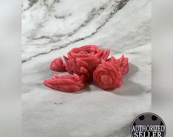 Rose Schildkröte 3D gedruckt artikuliert