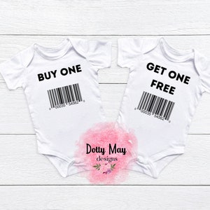 BOGO Twin Babies Baby Bodysuits