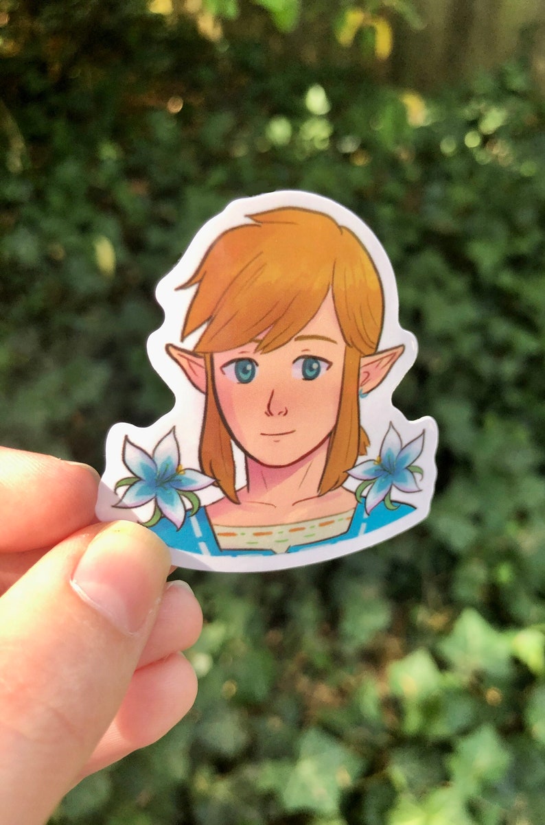 Tunic Sticker Zelda and Link Breath of the Wild / Tears of the Kingdom Waterproof ...