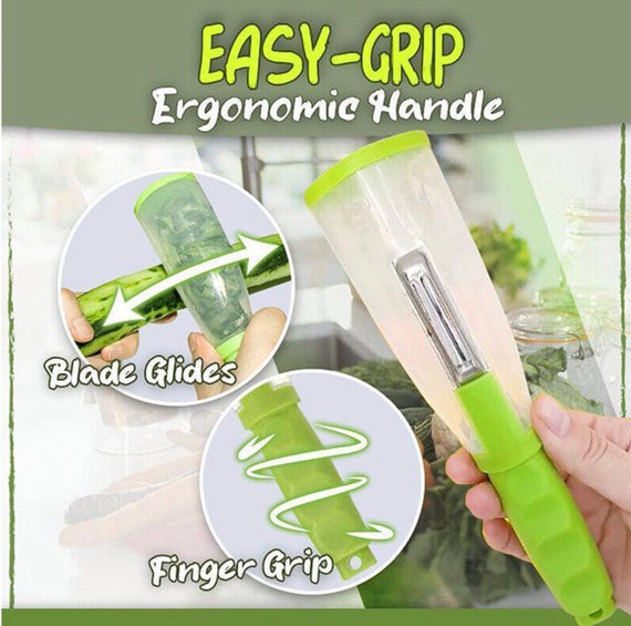 Fruit and Vegetable Peeler With Storage Easy to Use Easy to Clean