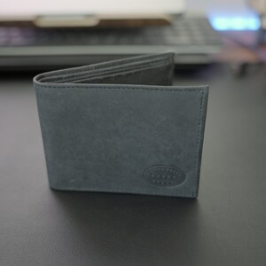 Cartera de cuero italiano hecha a mano para hombre, color negro. Regalo para hombre. Diseño tradicional. Envío gratuito a EE. UU.
