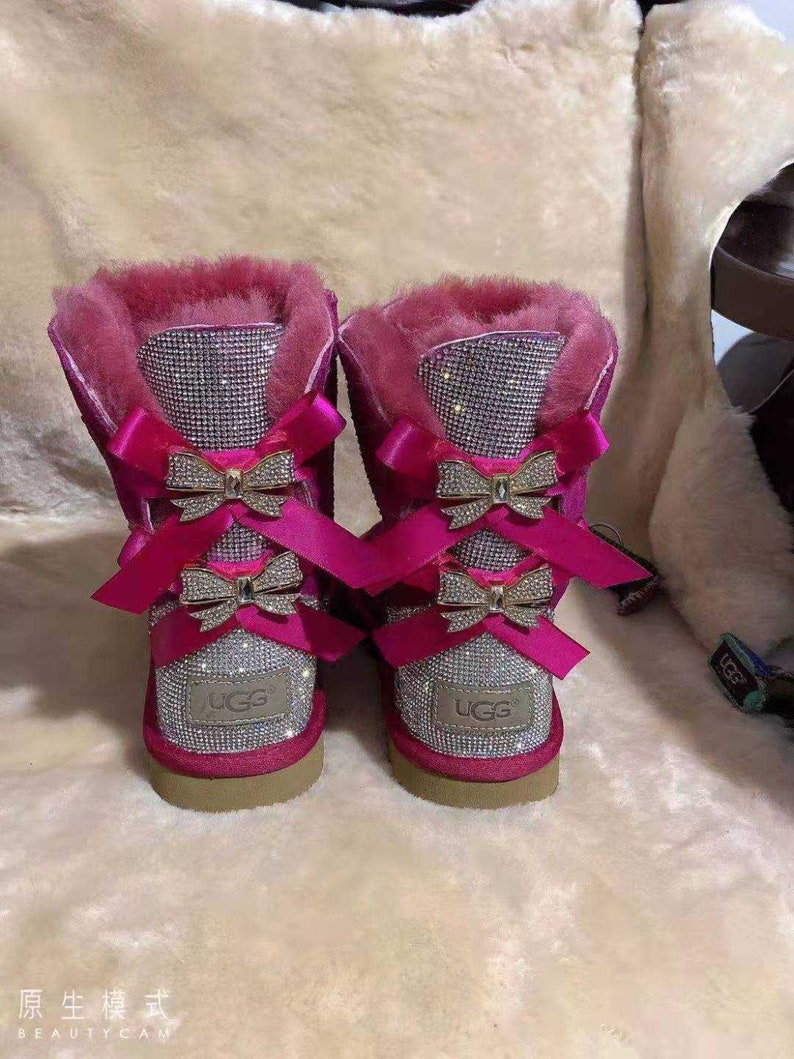 Handmade Rhinestone Diamond Bling Ugg Boots Etsy