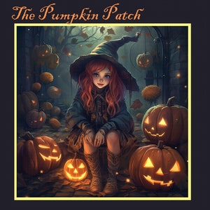 The Pumpkin Patch Halloween Artwork Ai Art Halloween Art Printable Witch October Print
