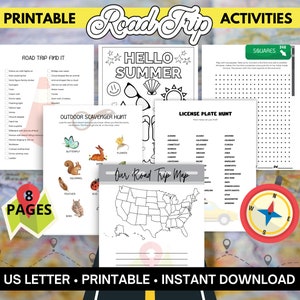 Road Trip Activities Printable Travel Games For Kids Family Travel Activities