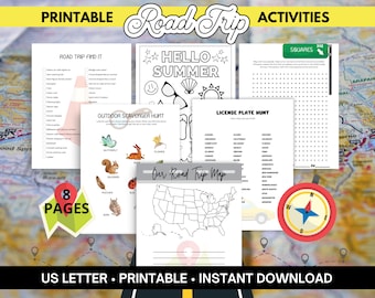 Road Trip Activities Printable Travel Games For Kids Family Travel Activities