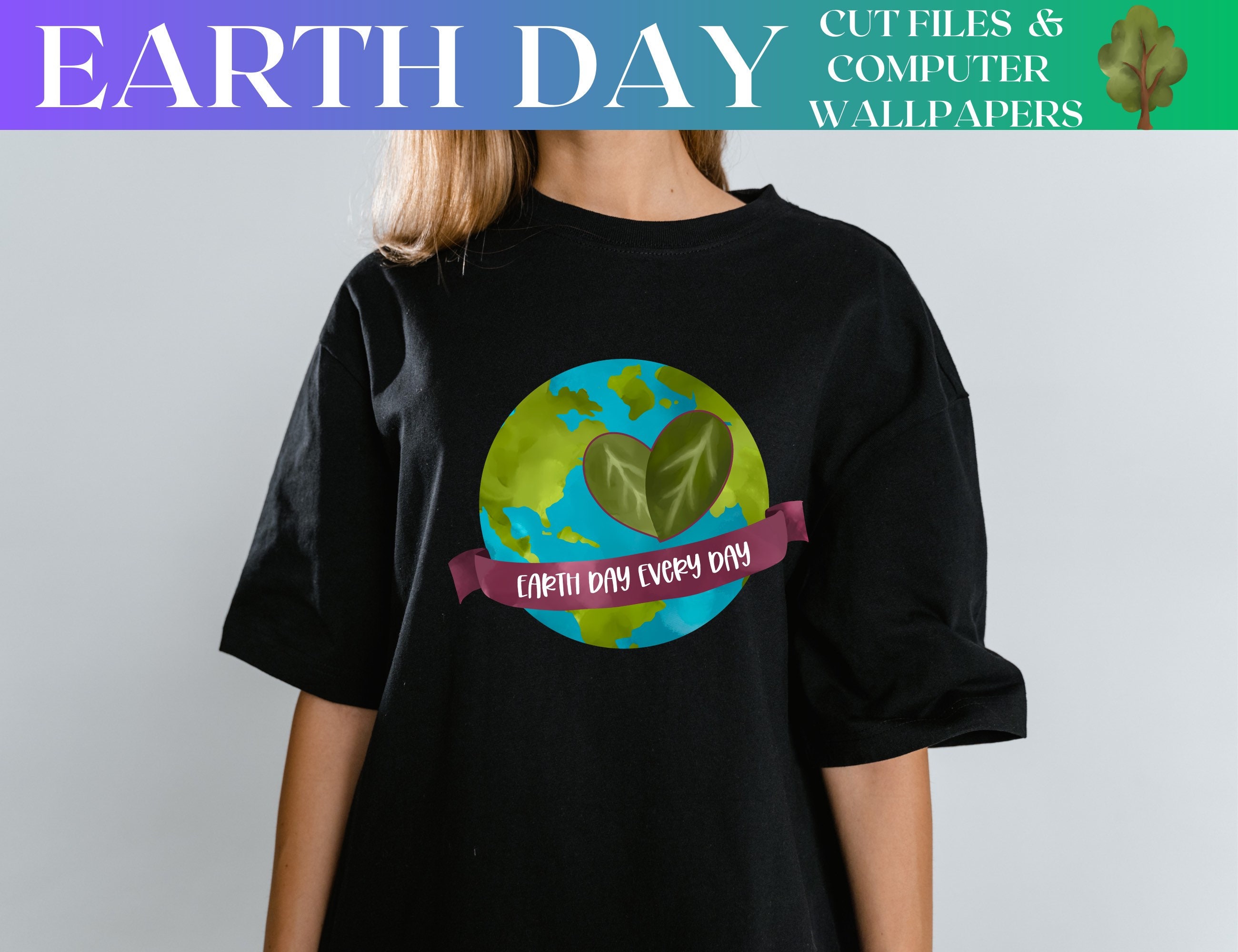 Earth Day Desktop Wallpaper and Digital Image Bundle Earth Day Every
