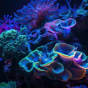 Art Prints Ocean Art Sea Life Wall Art Prints Ai Art Sea Anemone Printable Wall Art