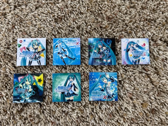 Hatsune Miku Project Diva Key Chain “Small Custom Videogame Art Cover Displays, Christmas Tree Ornament"