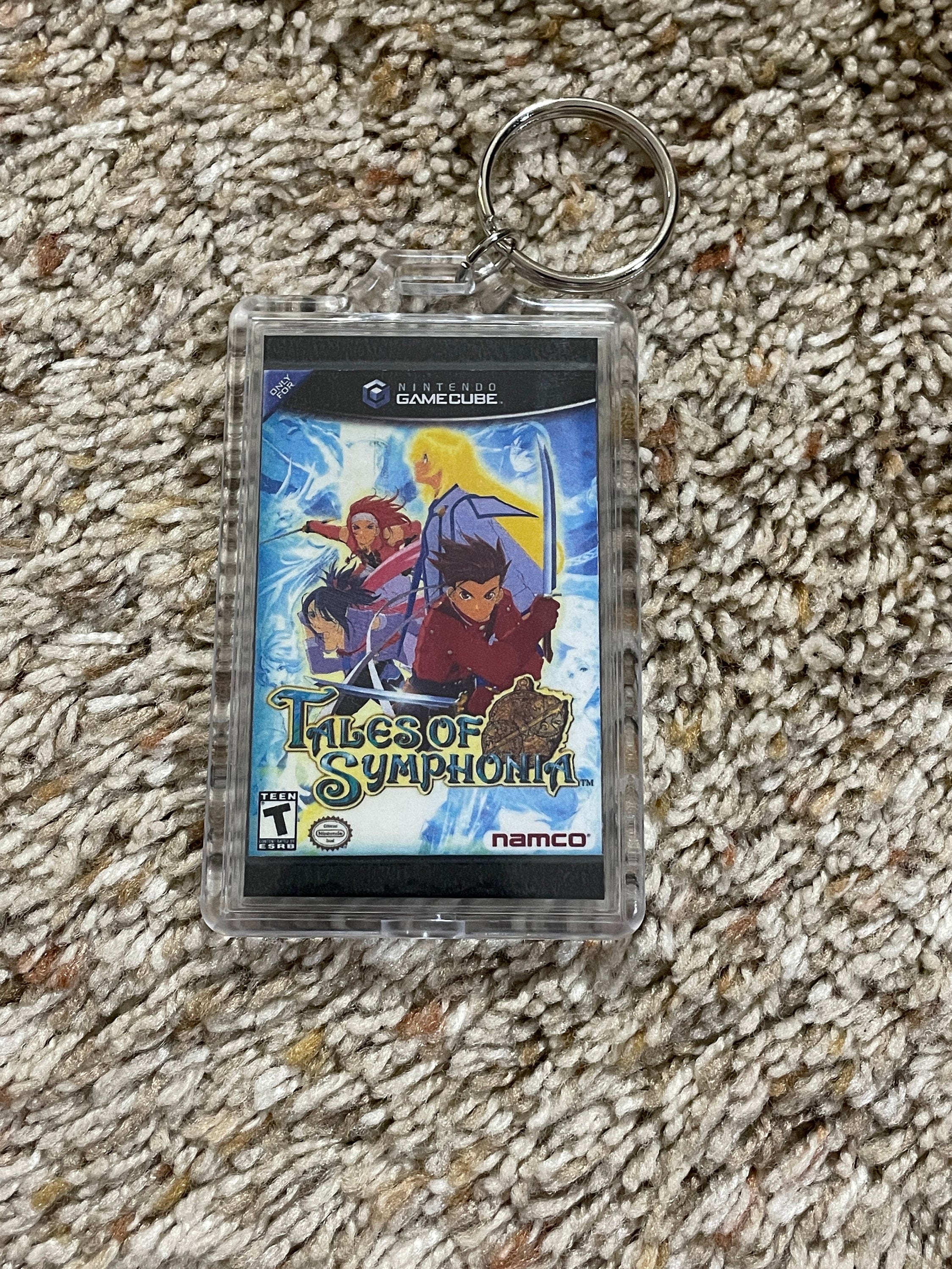 Tales of Symphonia video Game Cover Art Custom Key Chain Display
