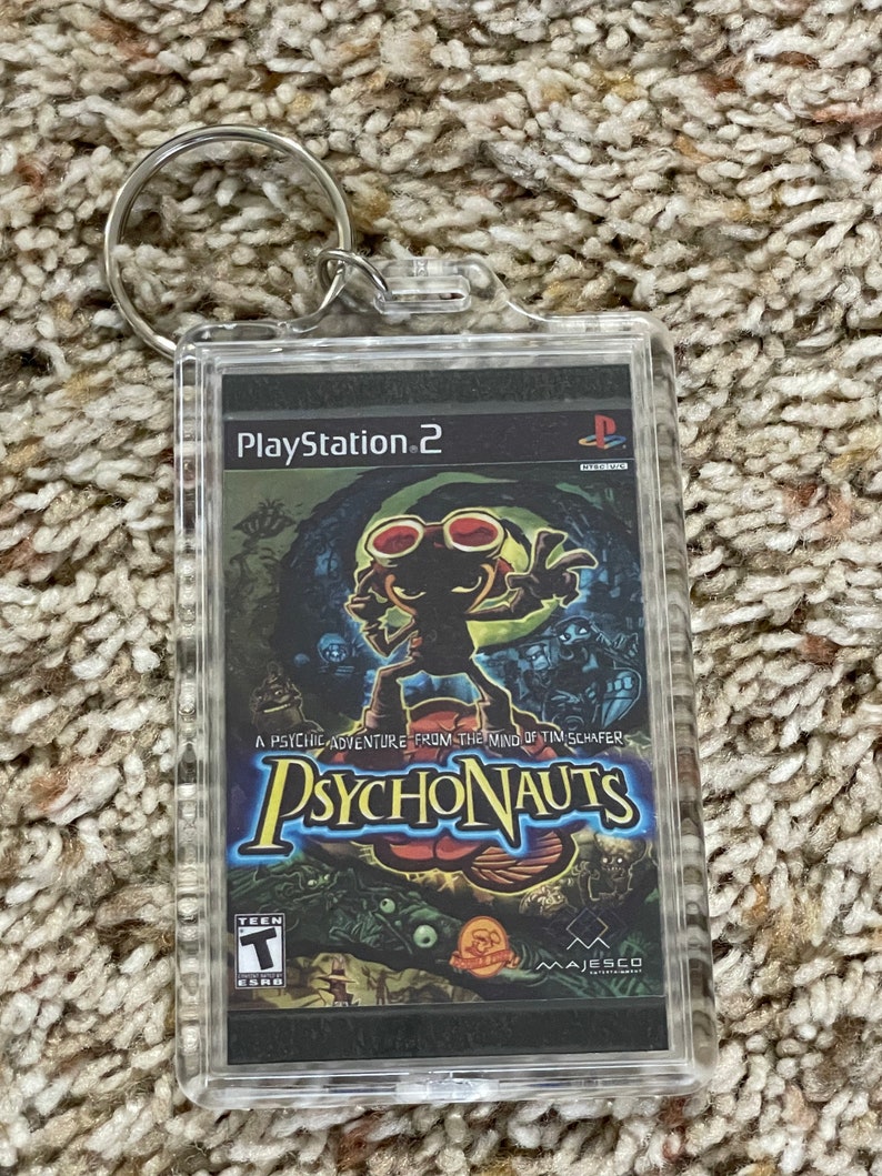 Pyschonauts video Game Cover Art Custom Key Chain Etsy