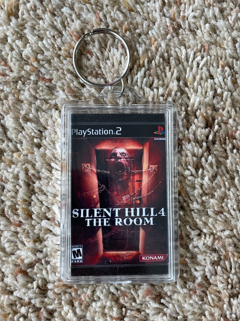Silent hill 4 the room video game cover art custom key chain display