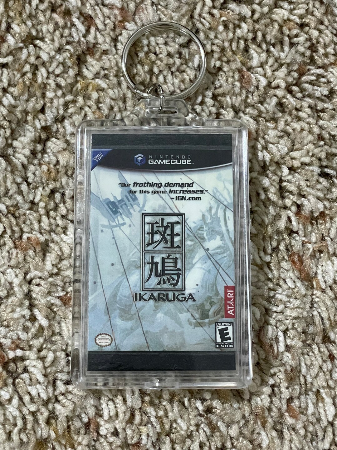 Ikaruga video Game Cover Art Custom Key Chain Display, Christmas Tree