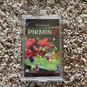 Pikmin 2 &quot;Video Game Cover Art Custom Key Chain Display, Christmas Tree Ornament&quot; - Gamecube