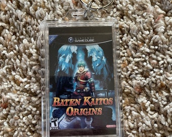Baten Kaitos Origins " Video Game Cover Art Custom Key Chain Display, Christmas Tree Ornament " - Gamecube