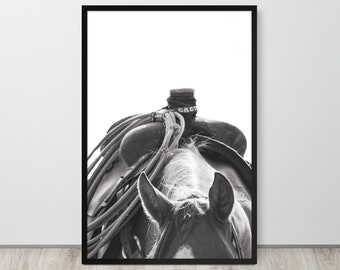 Framed Western Horse Poster