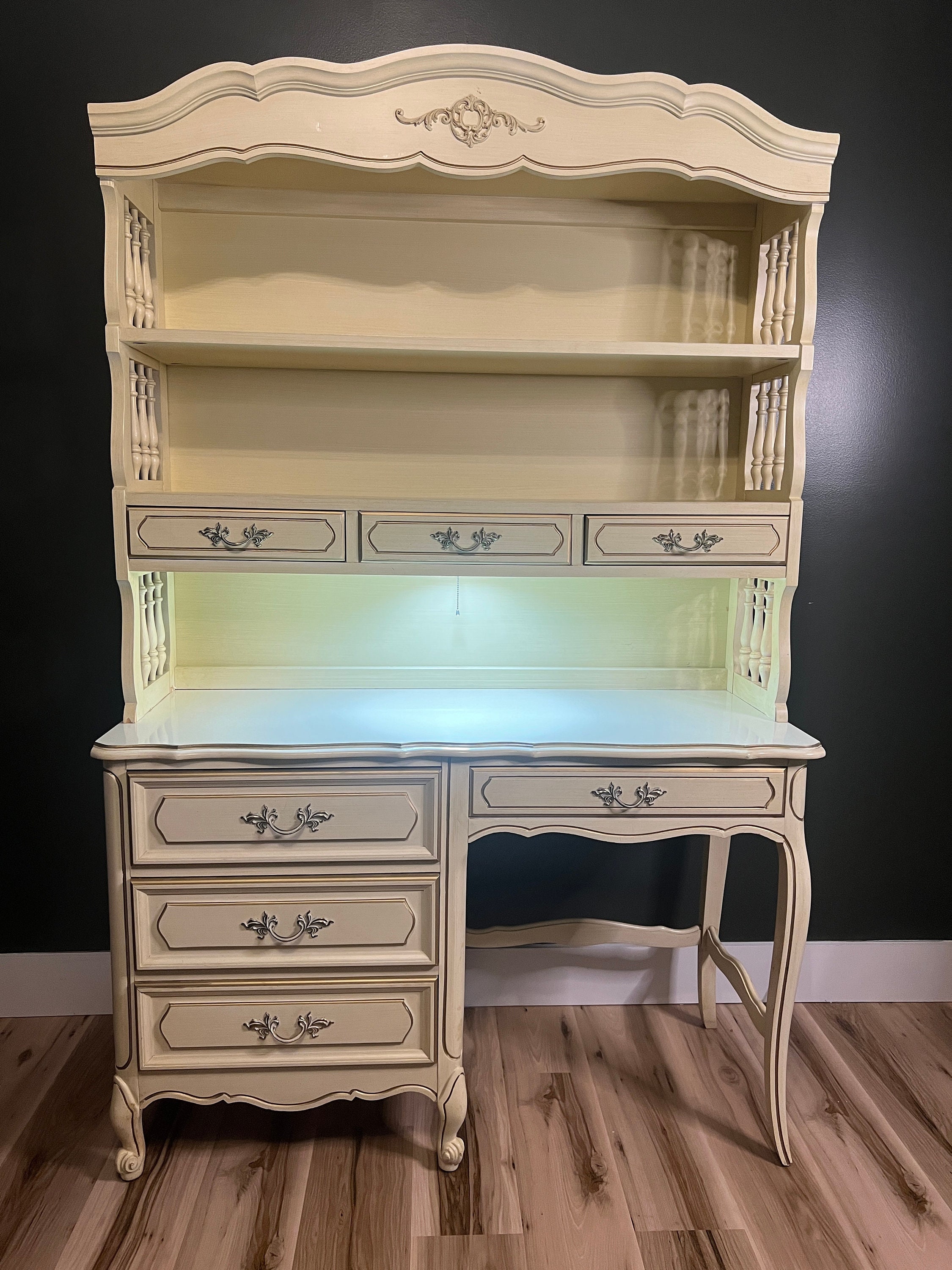 French country desk with hutch deals