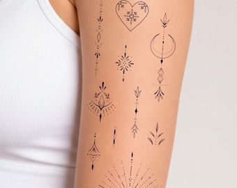 Ornamental Temporary Tattoo Set