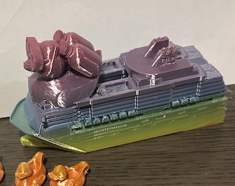 Impresiones 3D de un barco de Royal Caribbean con pato (PERSONALIZABLE EN LA PARTE INFERIOR)