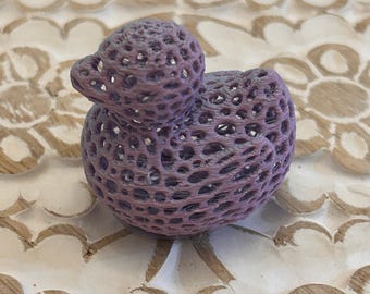 Pato de crucero Voronoi: escultura geométrica de pato impresa en 3D, decoración artística moderna, regalo único